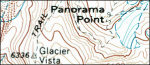 Mount Rainier Paradise topo map