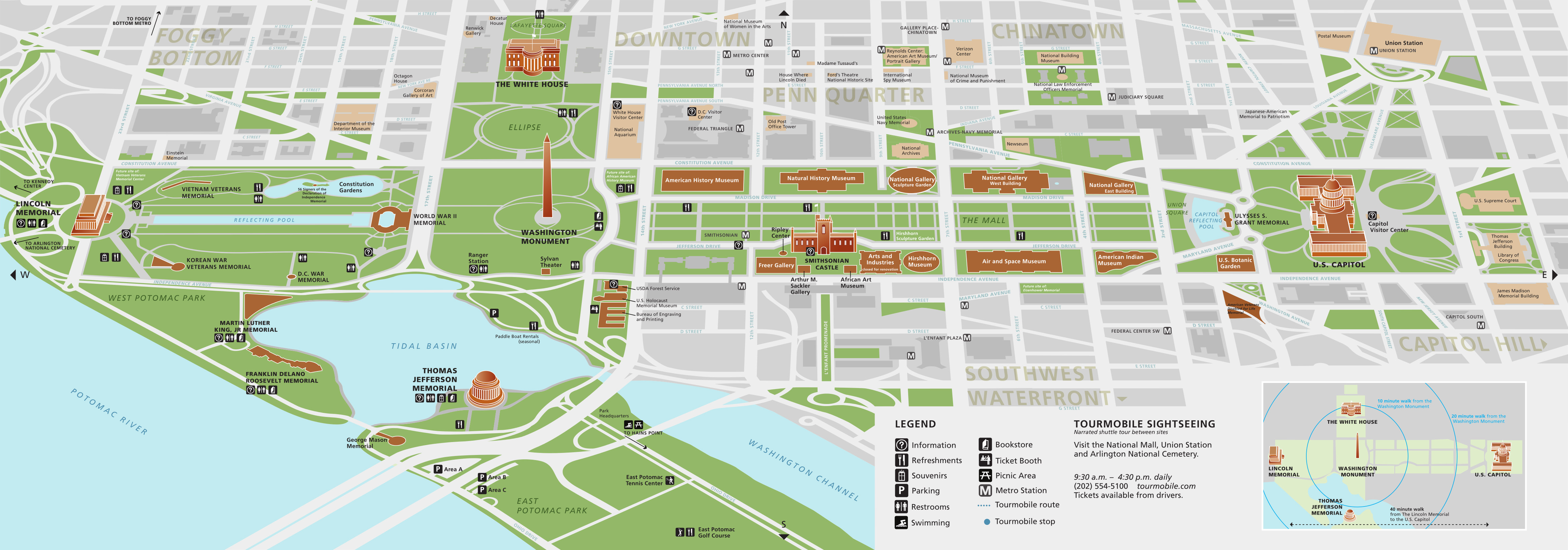 National Mall Maps   - just free maps, period.