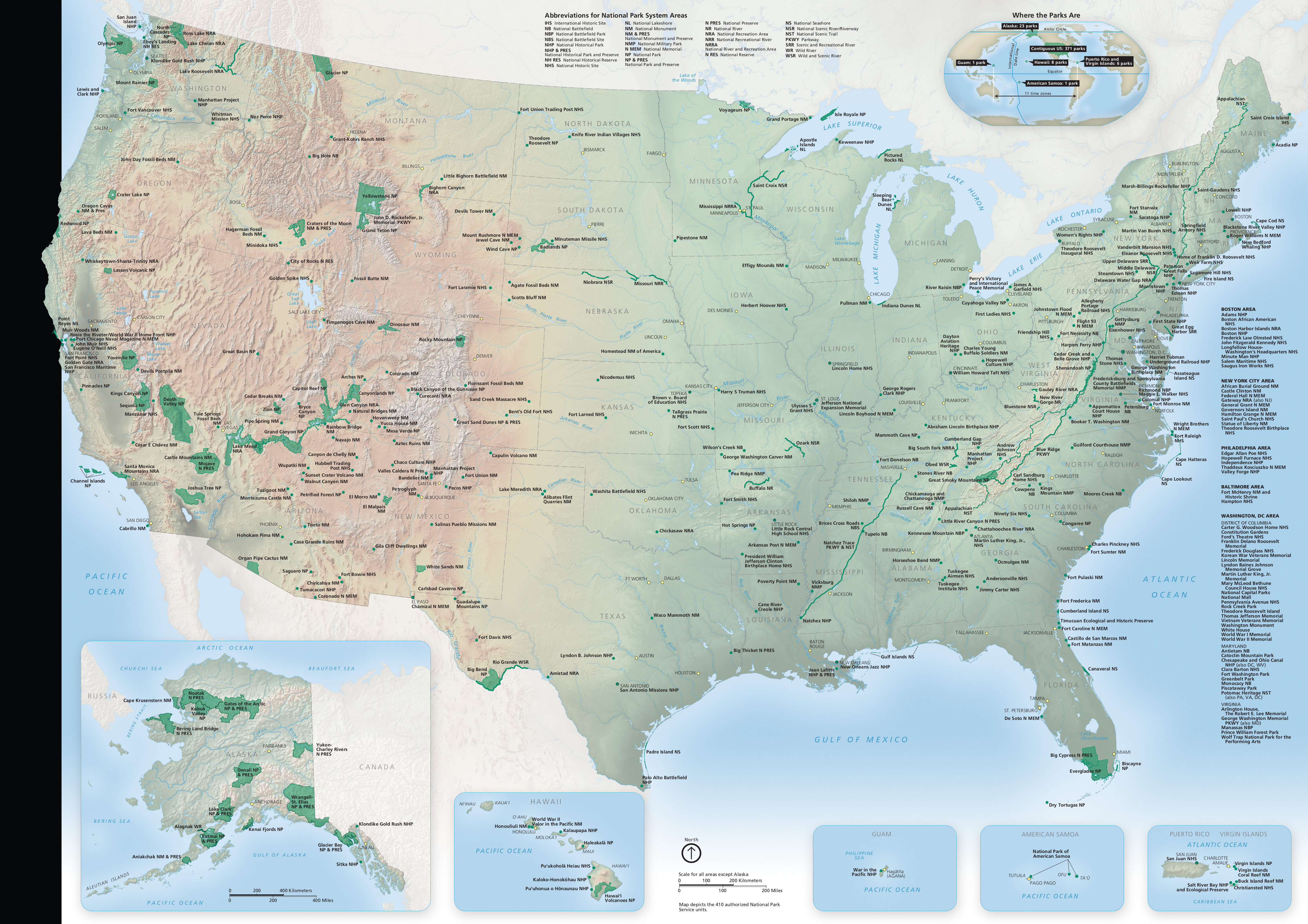 national map of usa