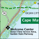 New Jersey Coastal Heritage Trail map