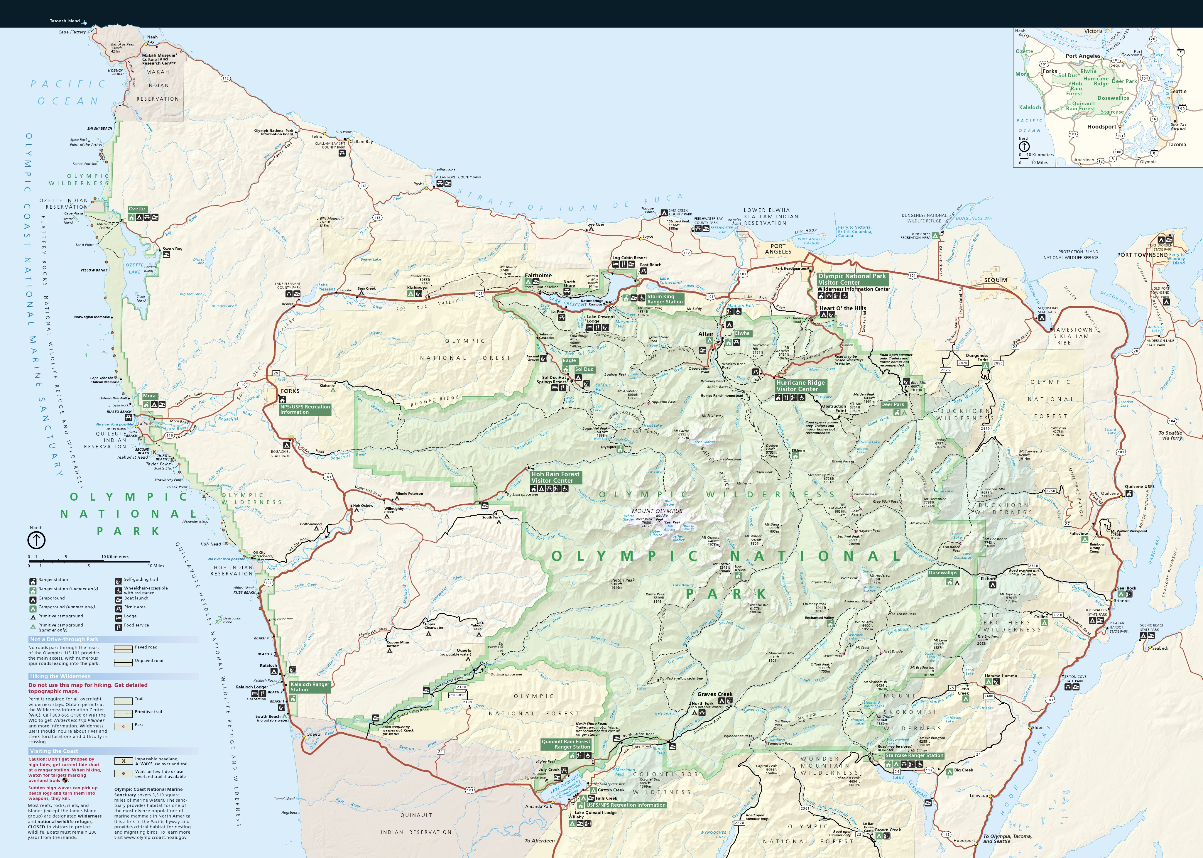 Olympic coast 2025 trail map