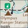 Olympic National Park map inset for National Park Maps