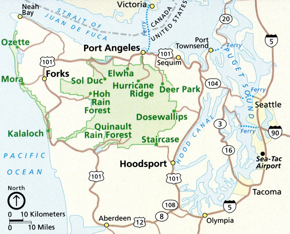 Olympic national park 2025 hiking trails map