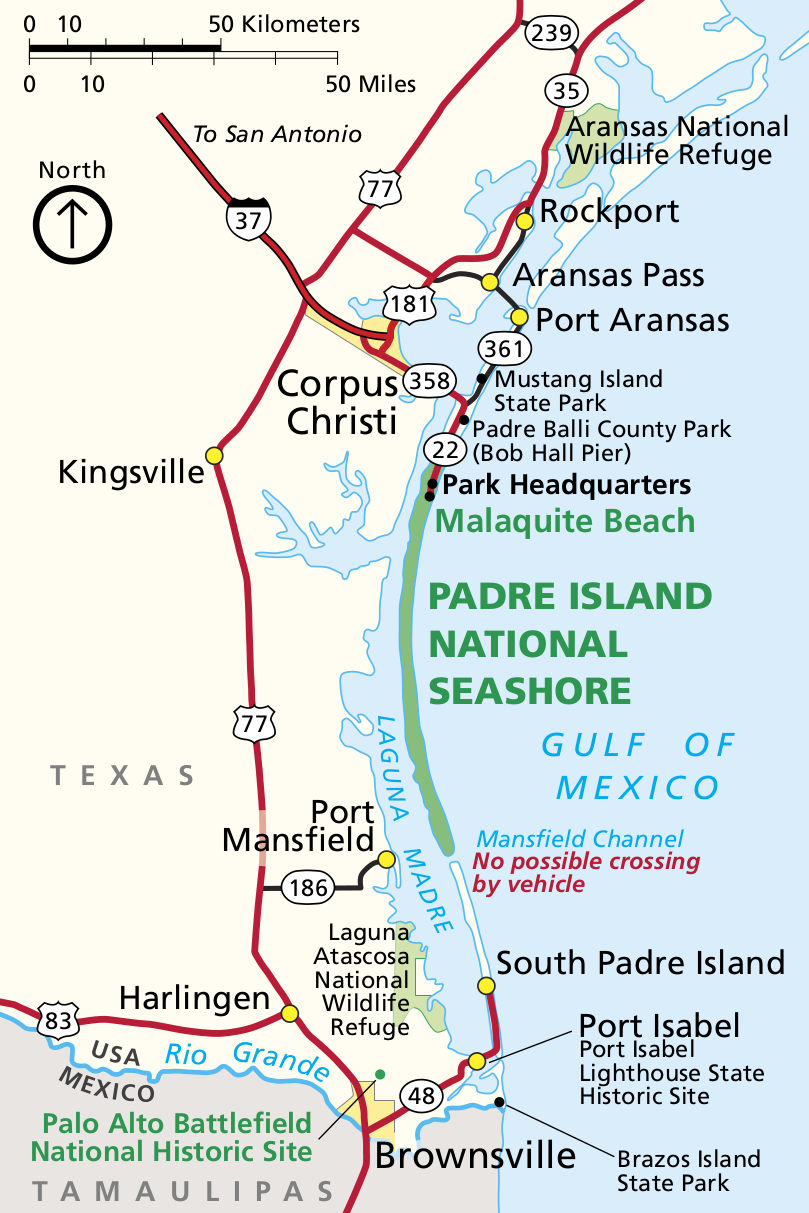 Padre Island Maps | NPMaps.com - just free maps, period.