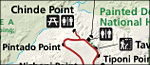 Petrified Forest National Park map