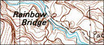 Rainbow Bridge topo map