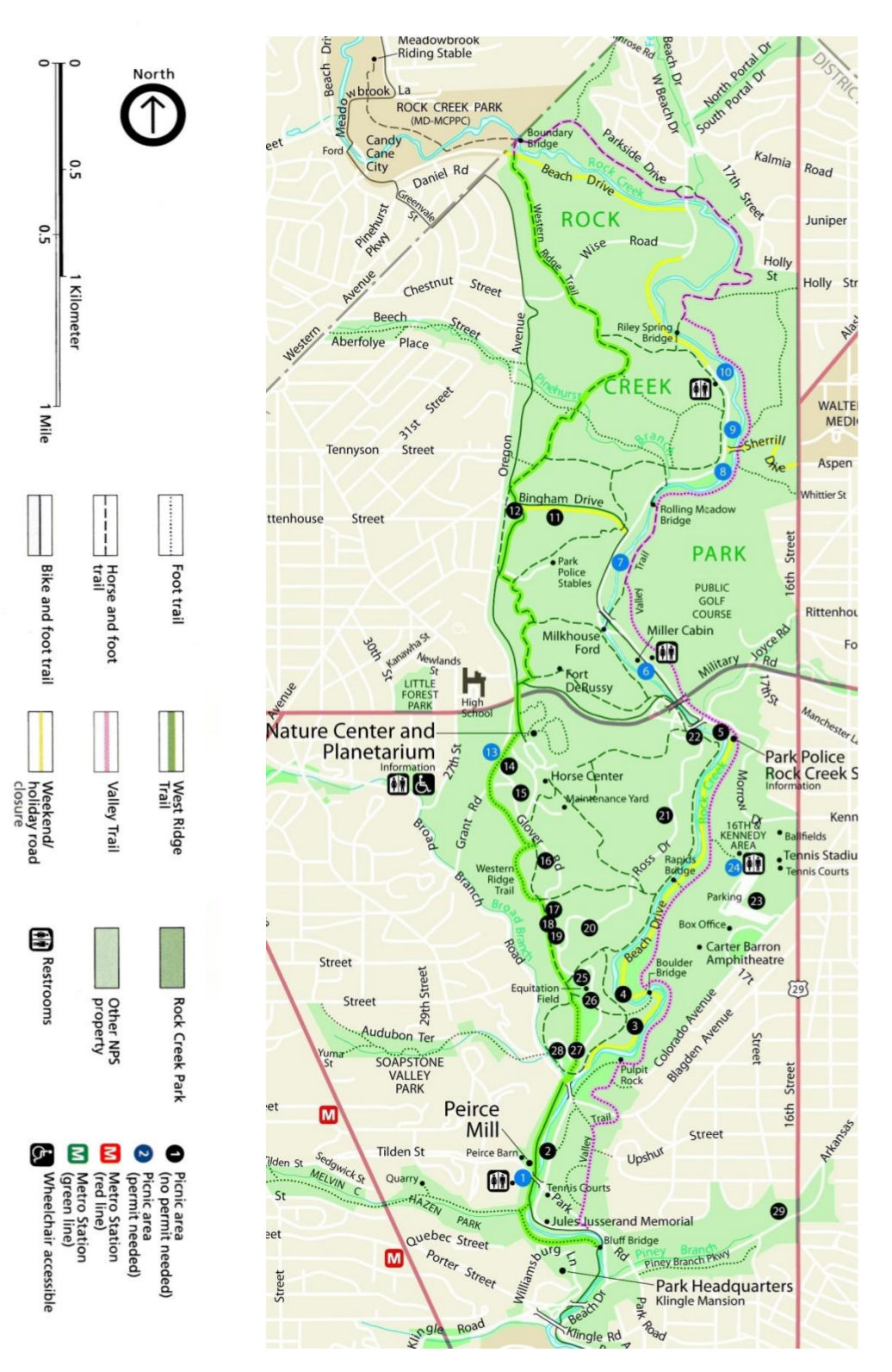 Rock Creek Trail Map Rock Creek Maps | Npmaps.com - Just Free Maps, Period.