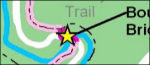 Rock Creek Boulder Bridge trail map