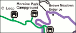 Rocky Mountain National Park shuttle map