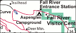Rocky Mountain National Park simple map
