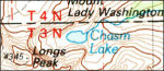 Rocky Mountain National Park topo map