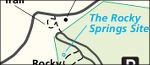 Natchez Trace Rocky Springs map
