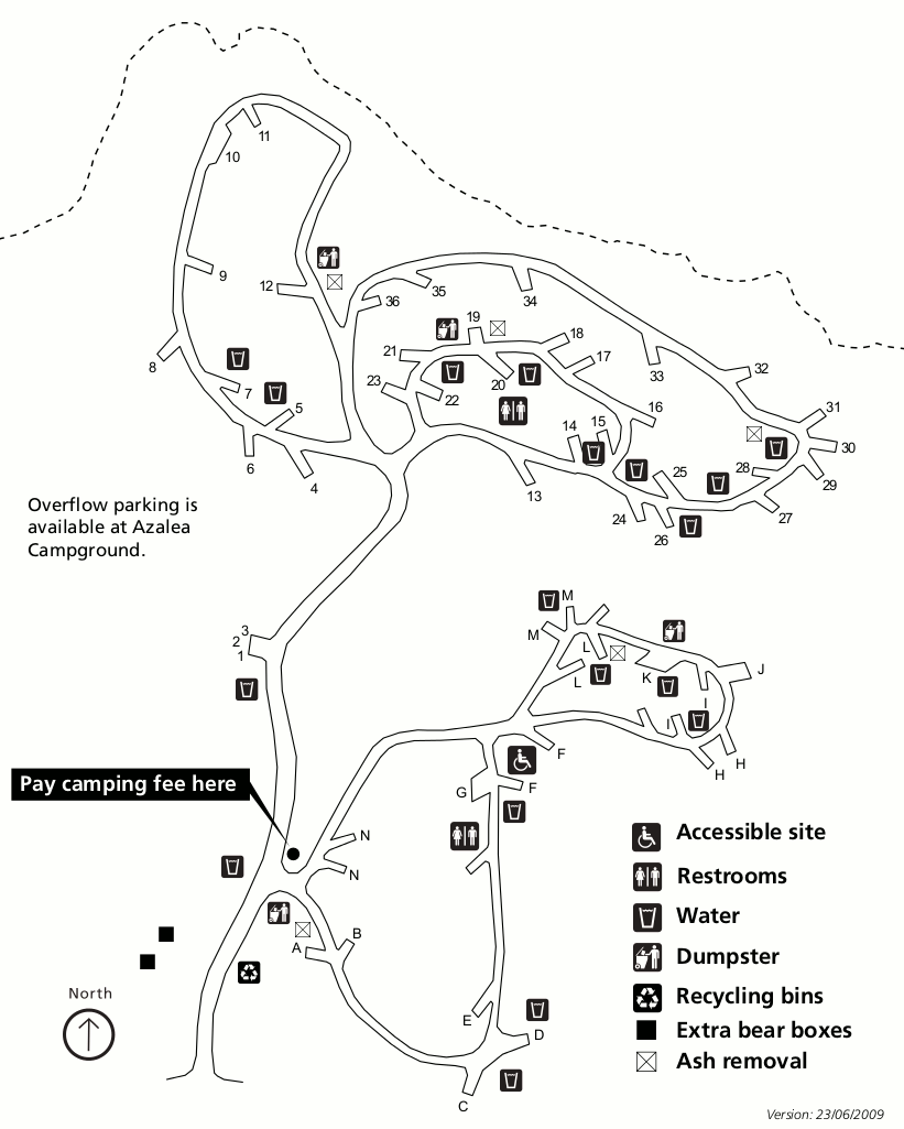 Sequoia National Park Map Of Campgrounds - World Maps