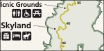 Shenandoah National Park simple map thumbnail