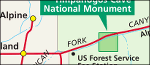 Timpanogos Cave regional map