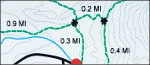 Upper Beaver Meadows trailhead map