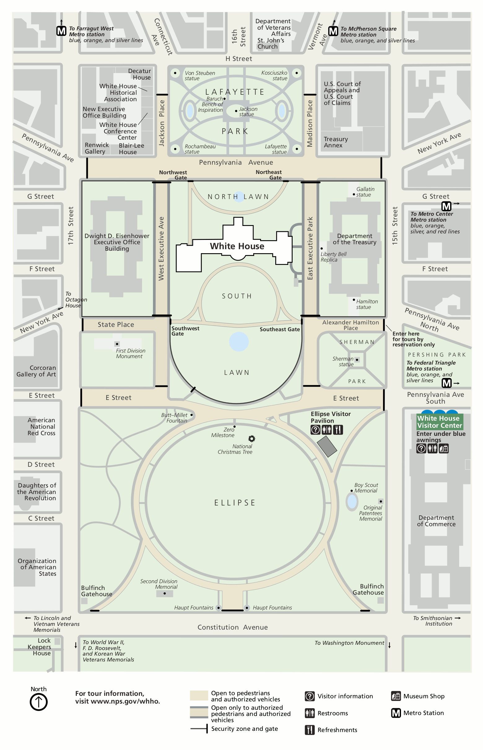 Map Of Dc White House Area White House Maps | Npmaps.com - Just Free Maps, Period.