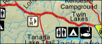 Wrangell-St Elias Nabesna Road map