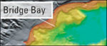 Yellowstone Lake depth map