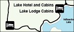 Yellowstone National Park lodging map thumbnail