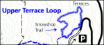 Yellowstone Mammoth Hot Springs area winter trails map