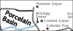 Yellowstone National Park Norris Geyser Basin trail map thumbnail