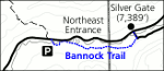 Yellowstone northeast area winter trails map