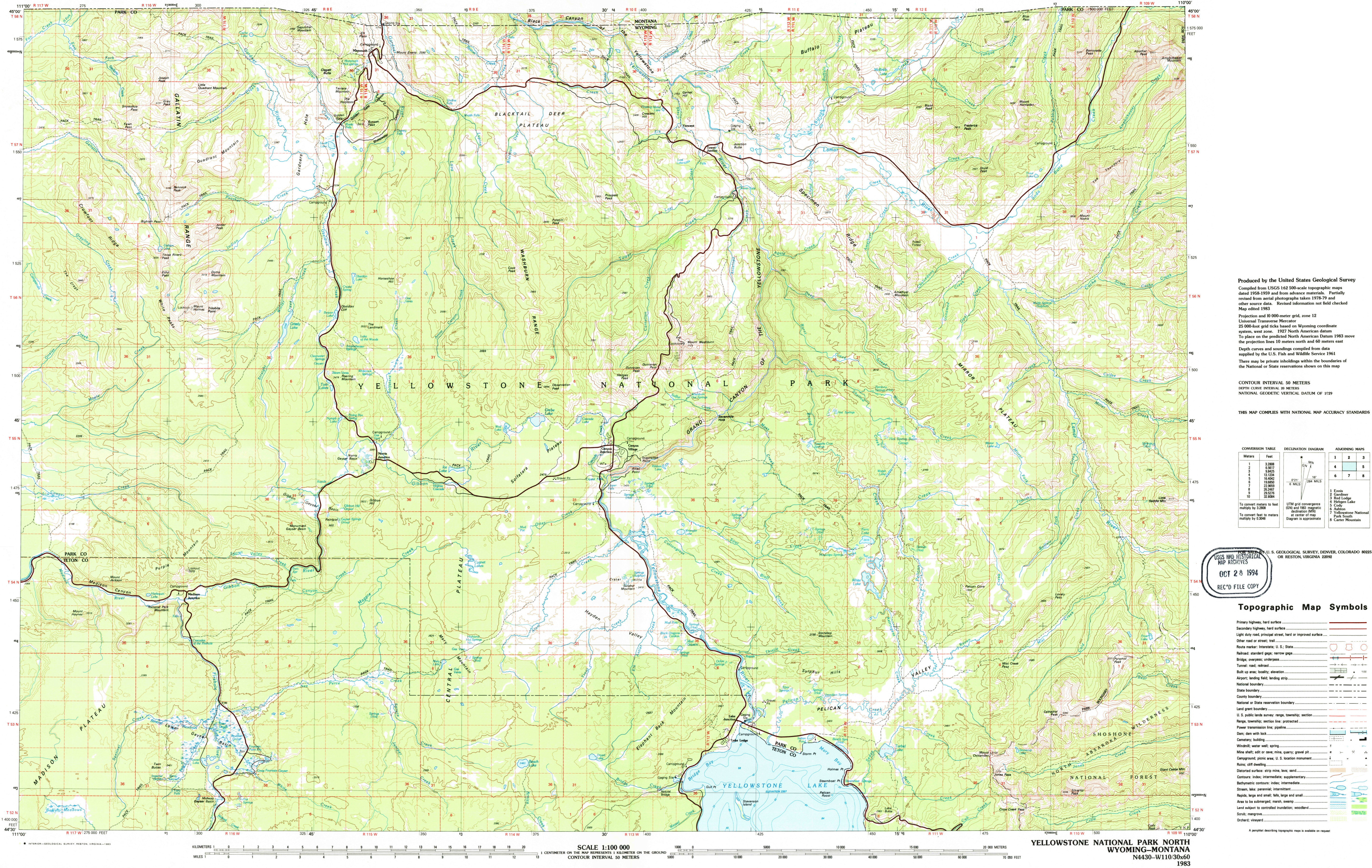 Yellowstone Maps Npmaps Com Just Free Maps Period