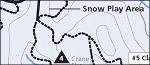 Yosemite National Park Crane Flat winter trails map thumbnail