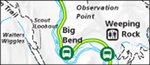 Zion National Park Zion Canyon shuttle bus map thumbnail