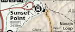 Bryce Canyon detail map