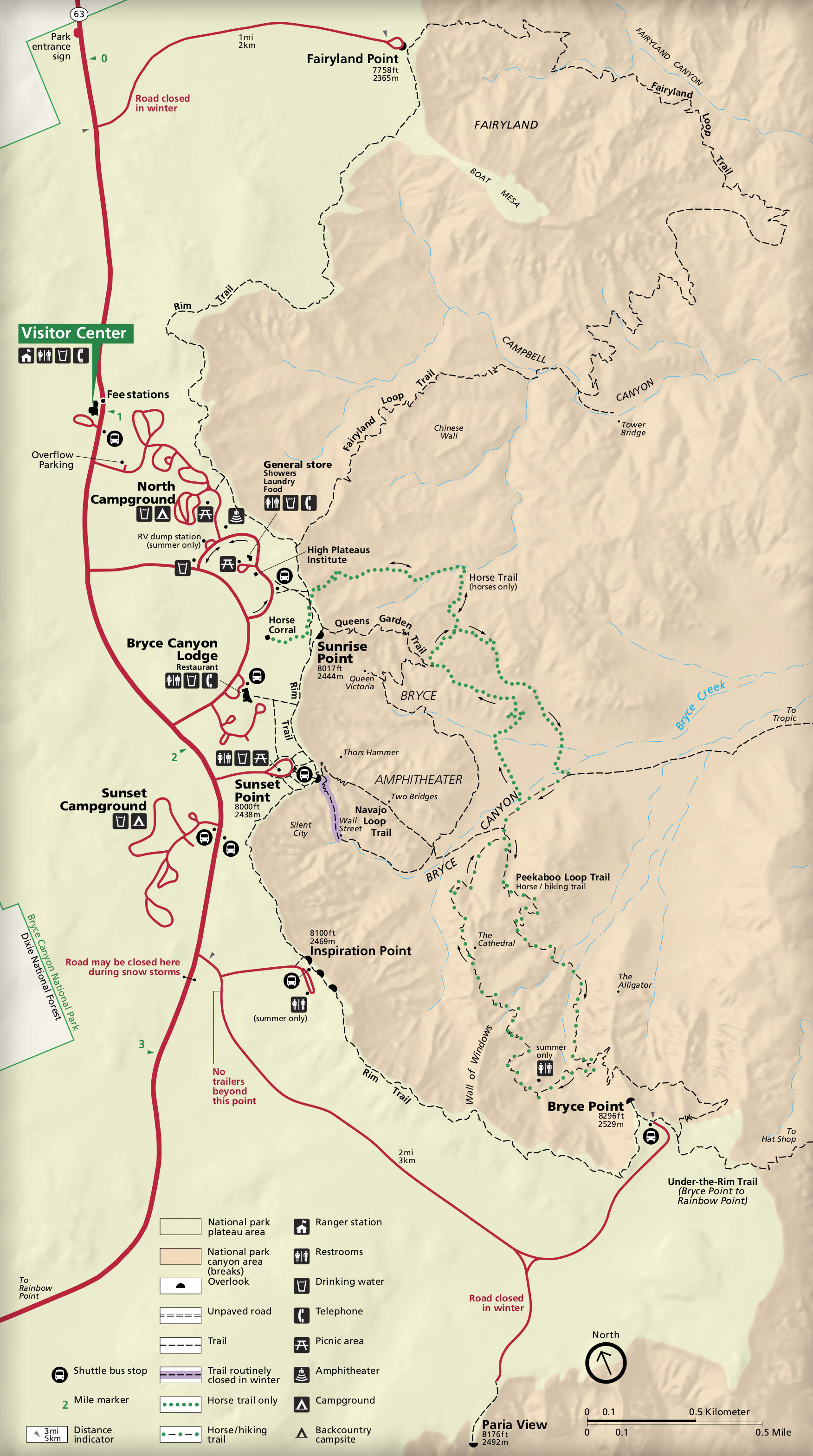 Bryce Canyon City Map