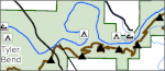 Buffalo River Trail eastern section map