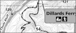 Spring Creek Dillards Ferry BRT map