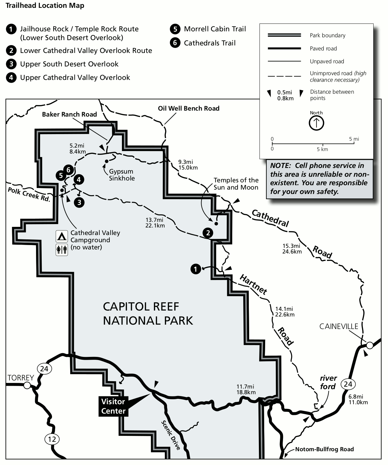 Capitol Reef National Park Trail Map | peacecommission.kdsg.gov.ng