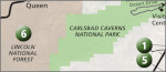 Carlsbad Caverns area map