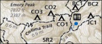 Chisos Mountains backpacking map