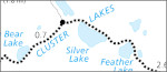 Cluster Lakes trail map