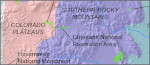 Colorado physiographic province map