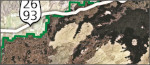 Craters of the Moon lava map