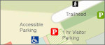 Cruz Bay parking map