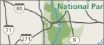 Cuyahoga River National Park area map