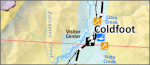 Dalton Highway Fairbanks to Coldfoot map