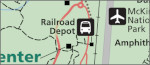 Denali visitor center map