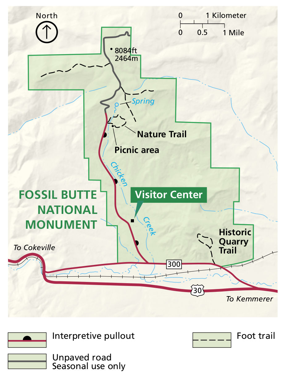 Fossil Butte Maps  - just free maps, period.