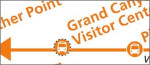 South Kaibab shuttle route map