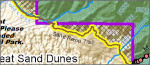 Great Sand Dunes hunting map