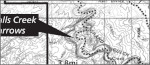 Halls Creek Narrows trail map