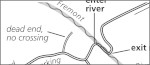 Hartnet Road river ford map