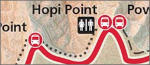 Grand Canyon Hermits Rest map